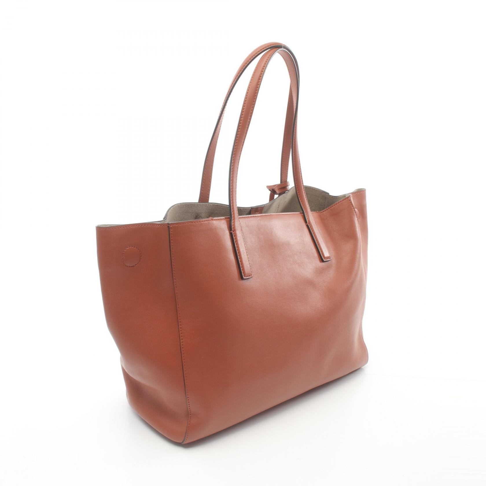 Anya Hindmarch Leather Tote Bag Brown