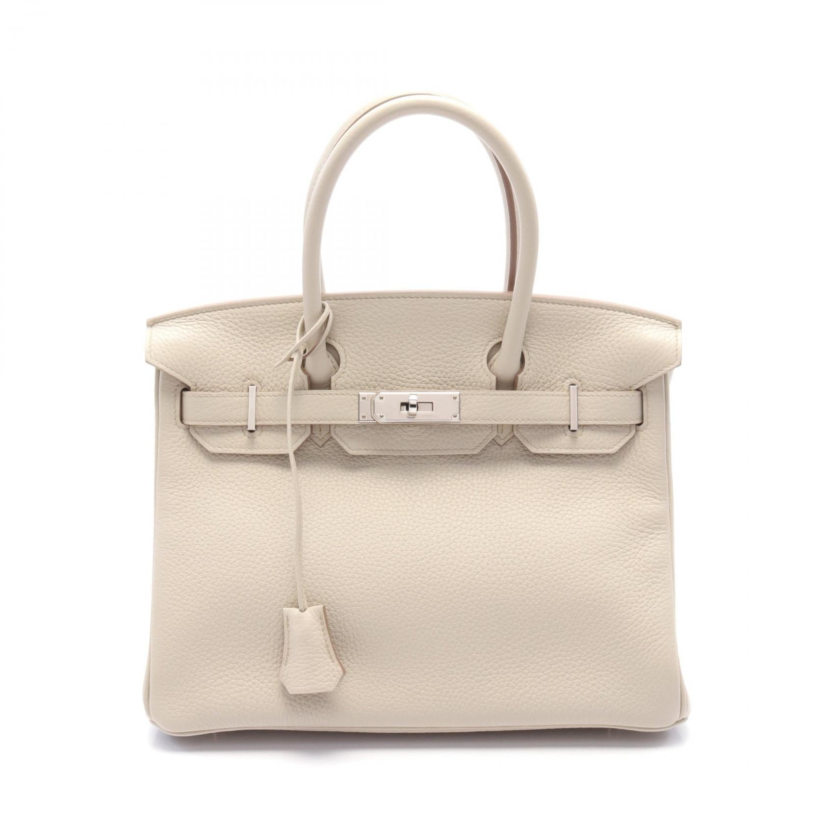 Hermes Birkin 30 Togo Handbag Ivory