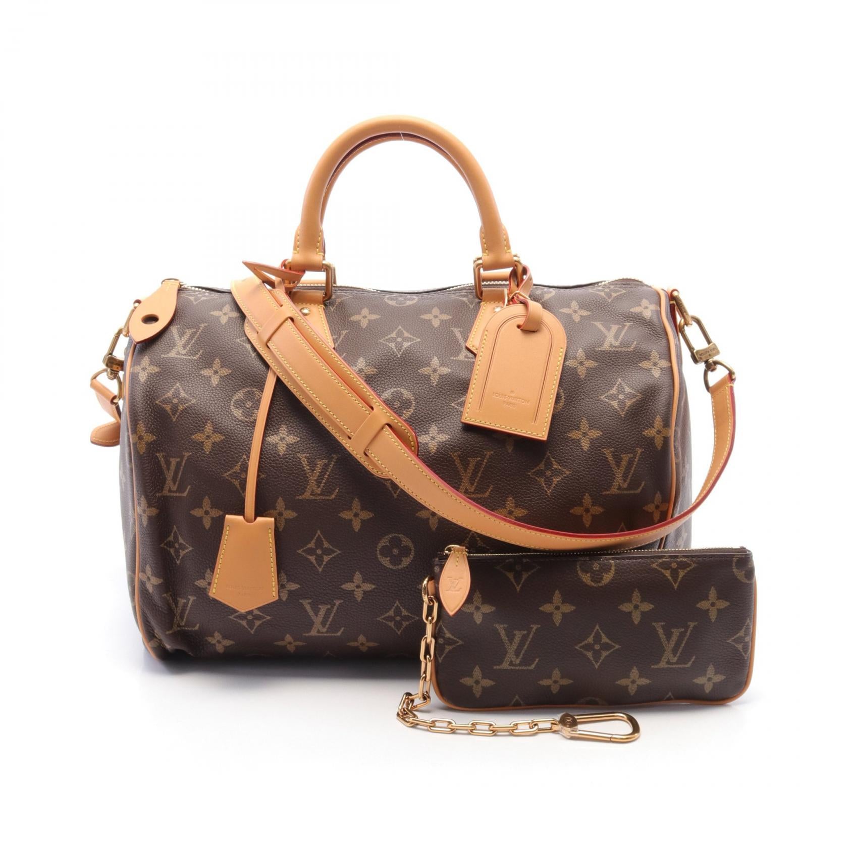 Louis Vuitton Monogram Leather Speedy 40 Bag