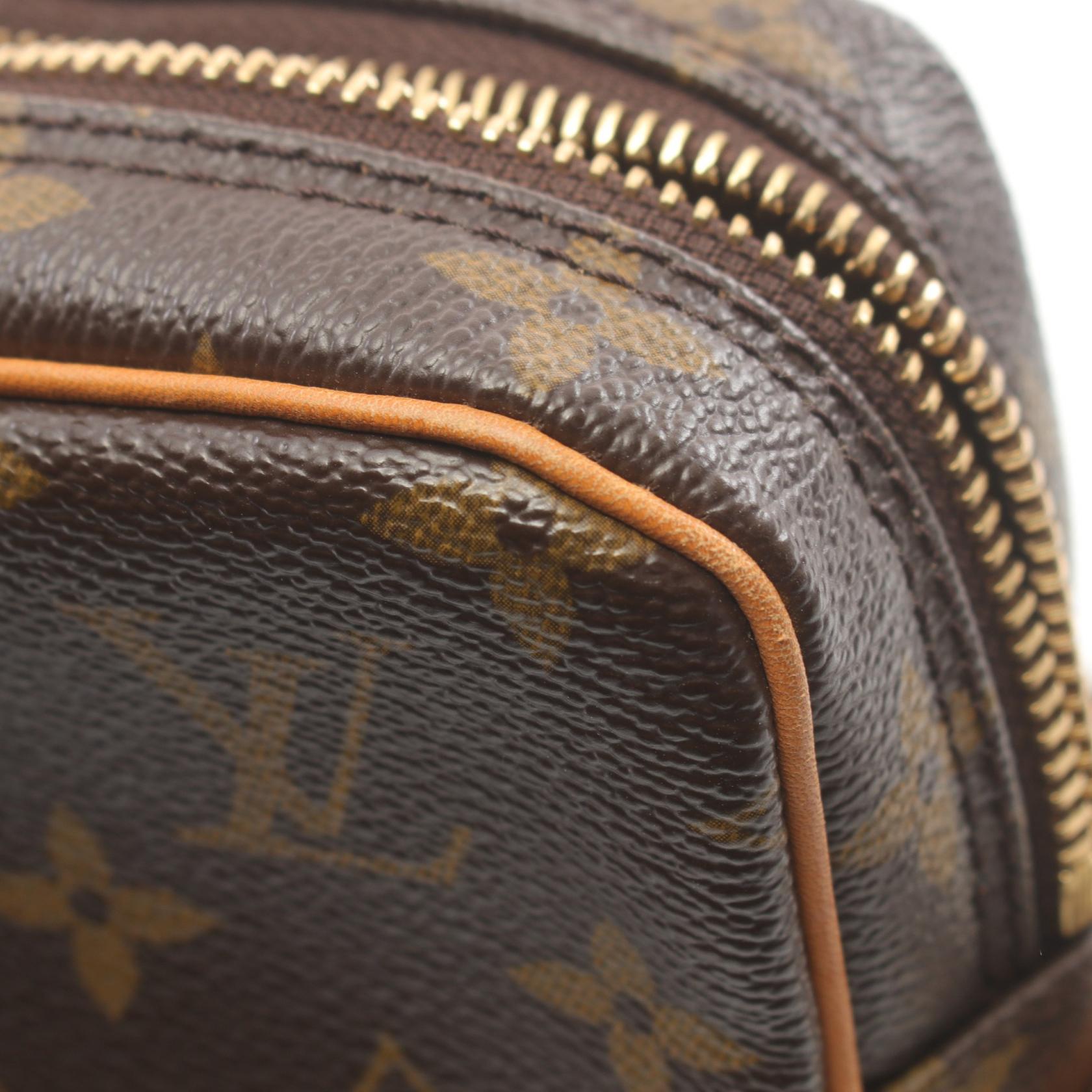 Louis Vuitton Danube Shoulder Bag Monogram Brown