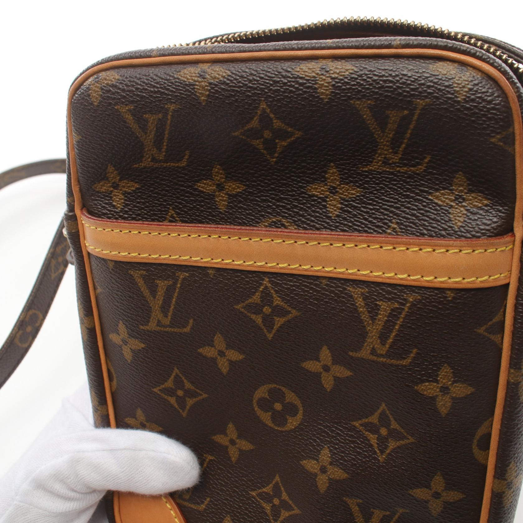 Louis Vuitton Danube Shoulder Bag Monogram Brown