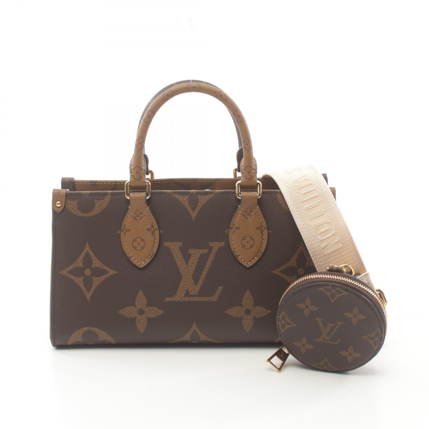 Louis Vuitton OnTheGo EW Handbag Brown M46653