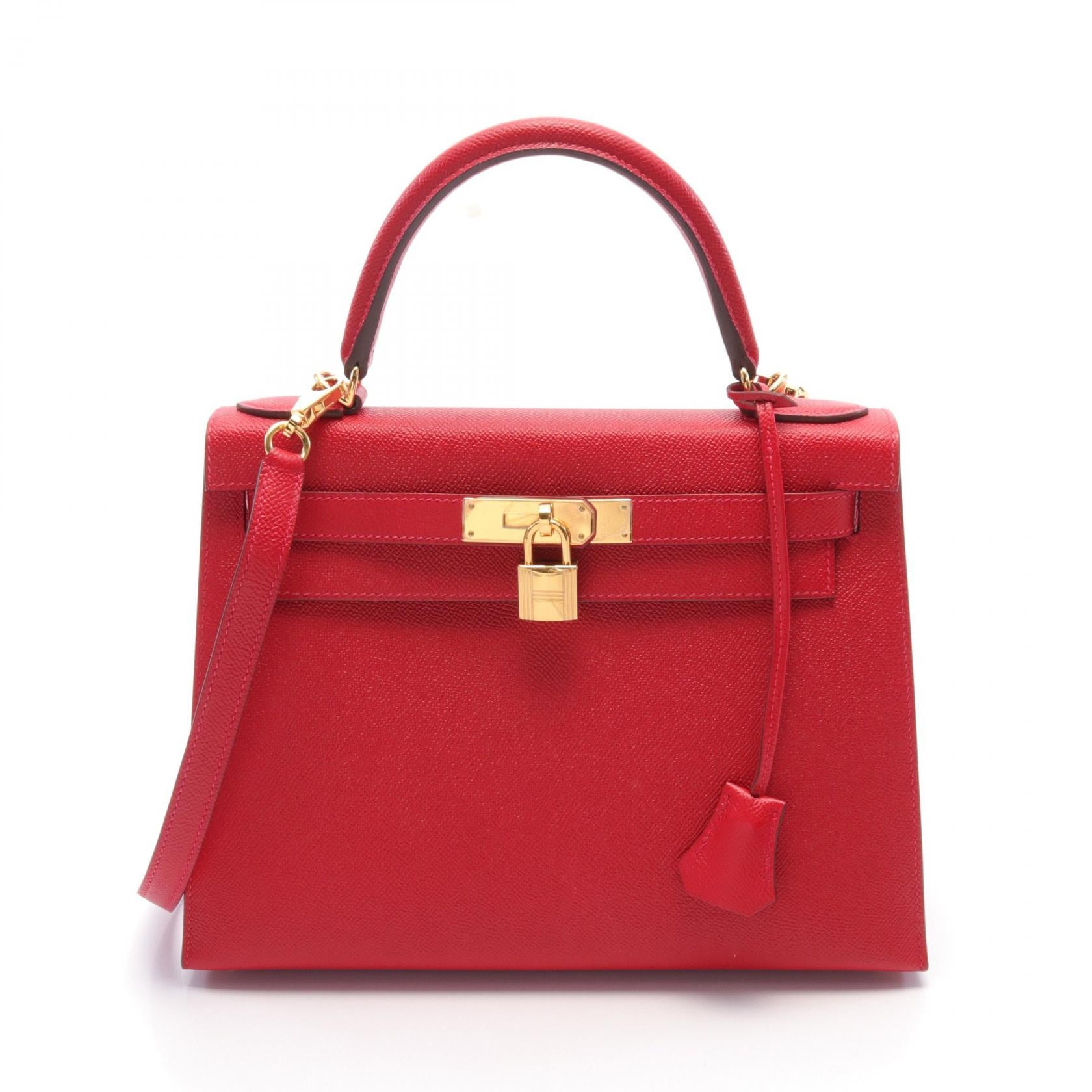 Hermes Kelly 28 Handbag Red