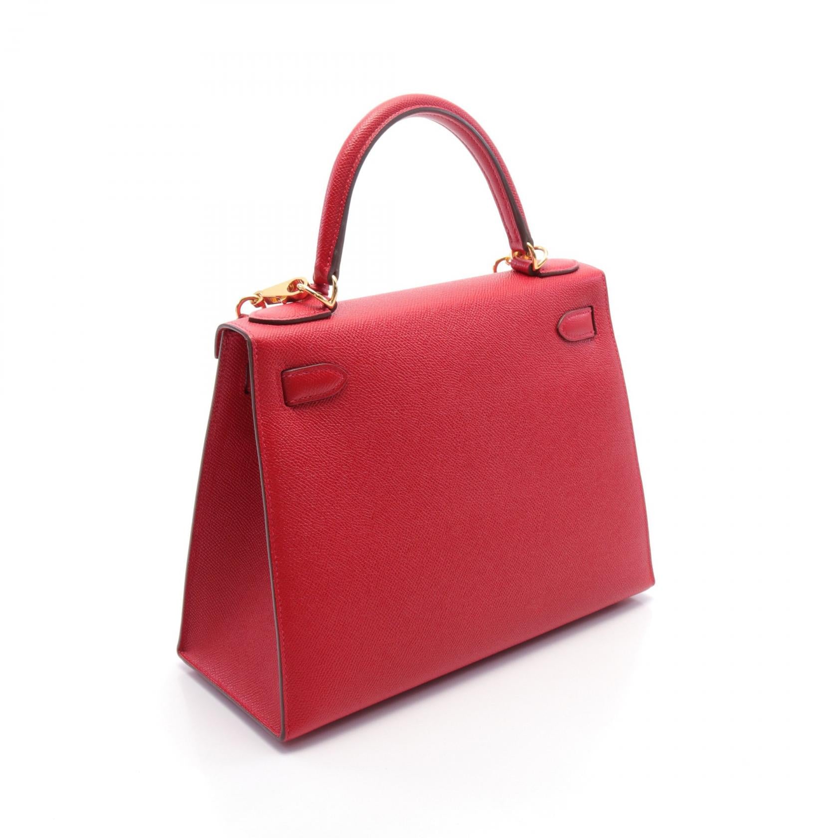 Hermes Kelly 28 Handbag Red