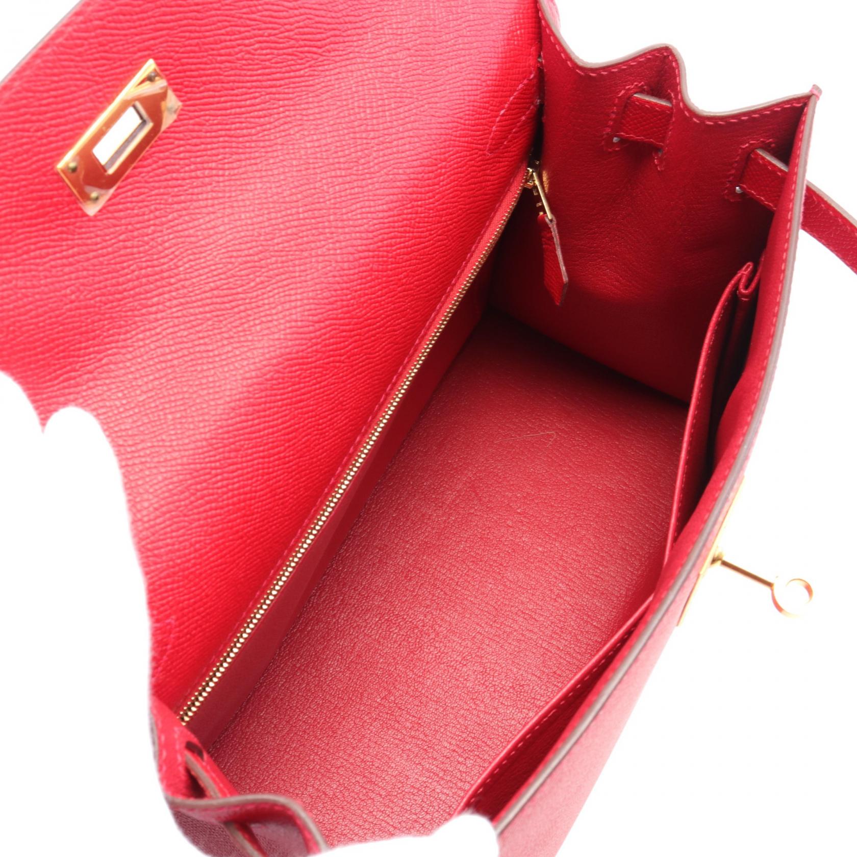 Hermes Kelly 28 Handbag Red