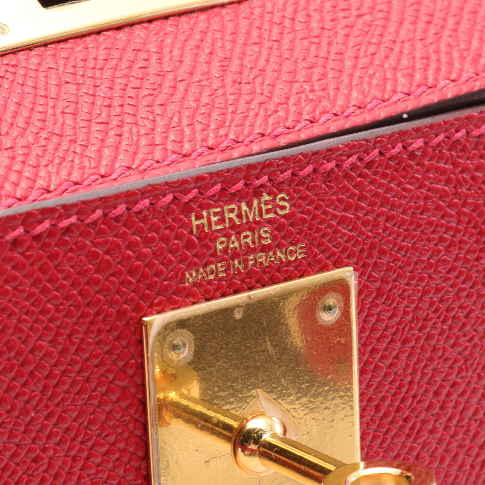 Hermes Kelly 28 Handbag Red