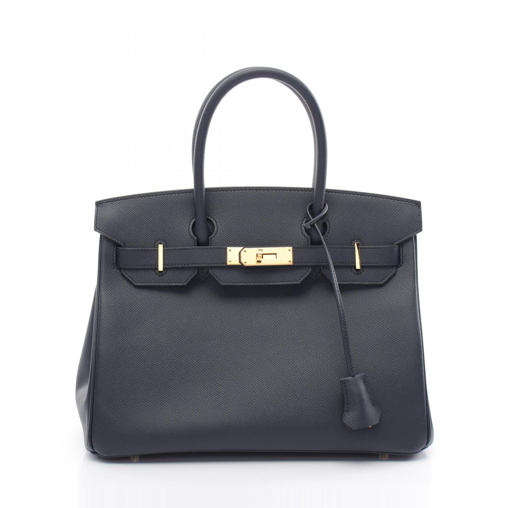 Hermes Birkin 30 Handbag Navy