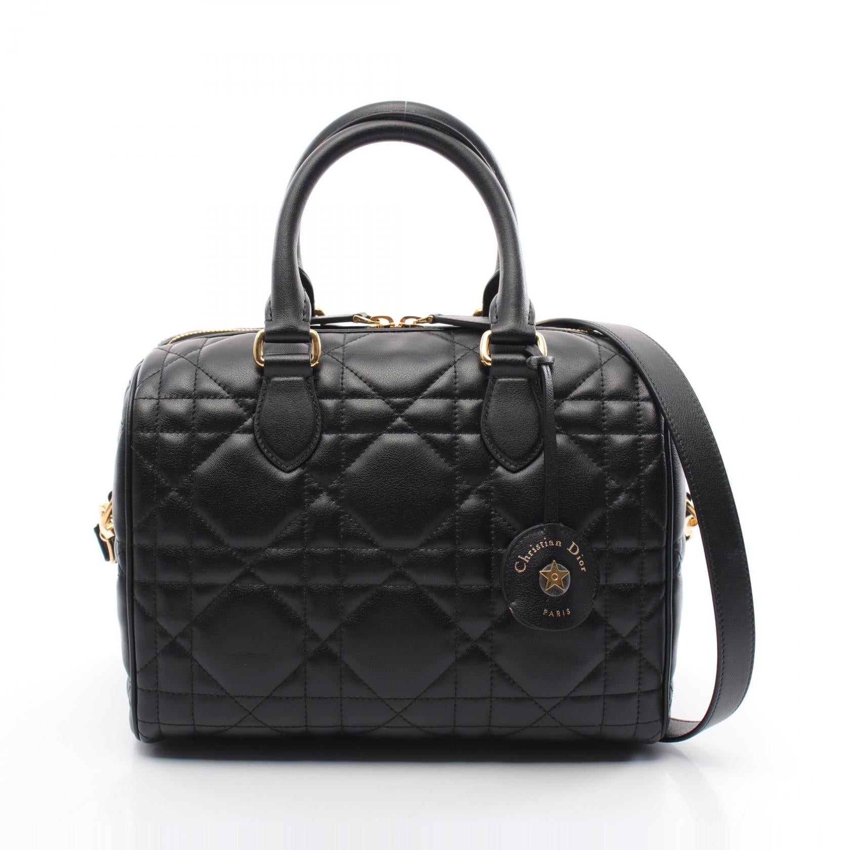 Dior Groove 25 Leather Handbag Black