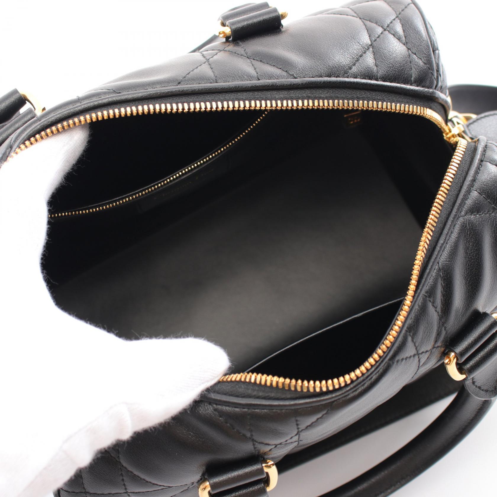 Dior Groove 25 Leather Handbag Black