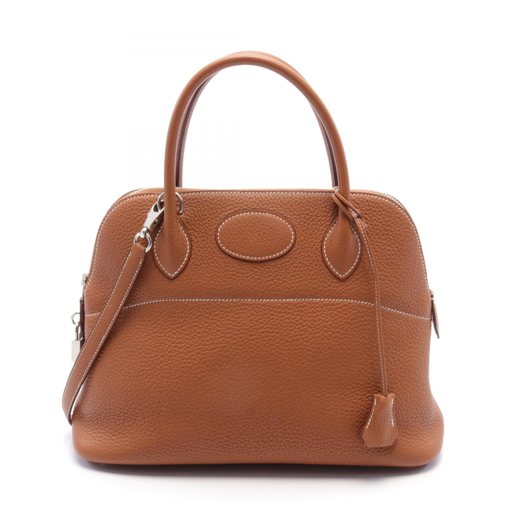 Hermes Bolide 31 Handbag Brown