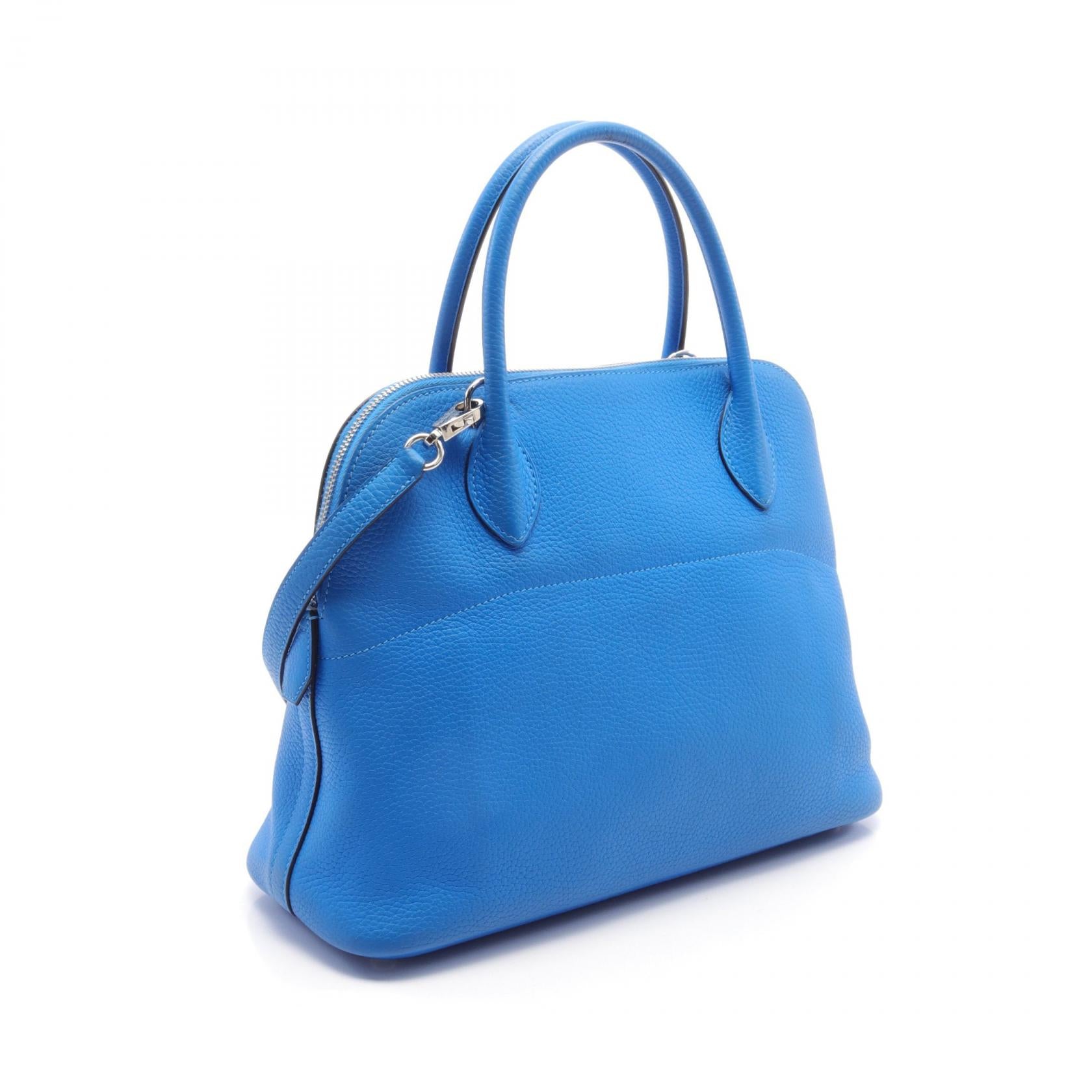 Hermes Bolide 31 Handbag Blue