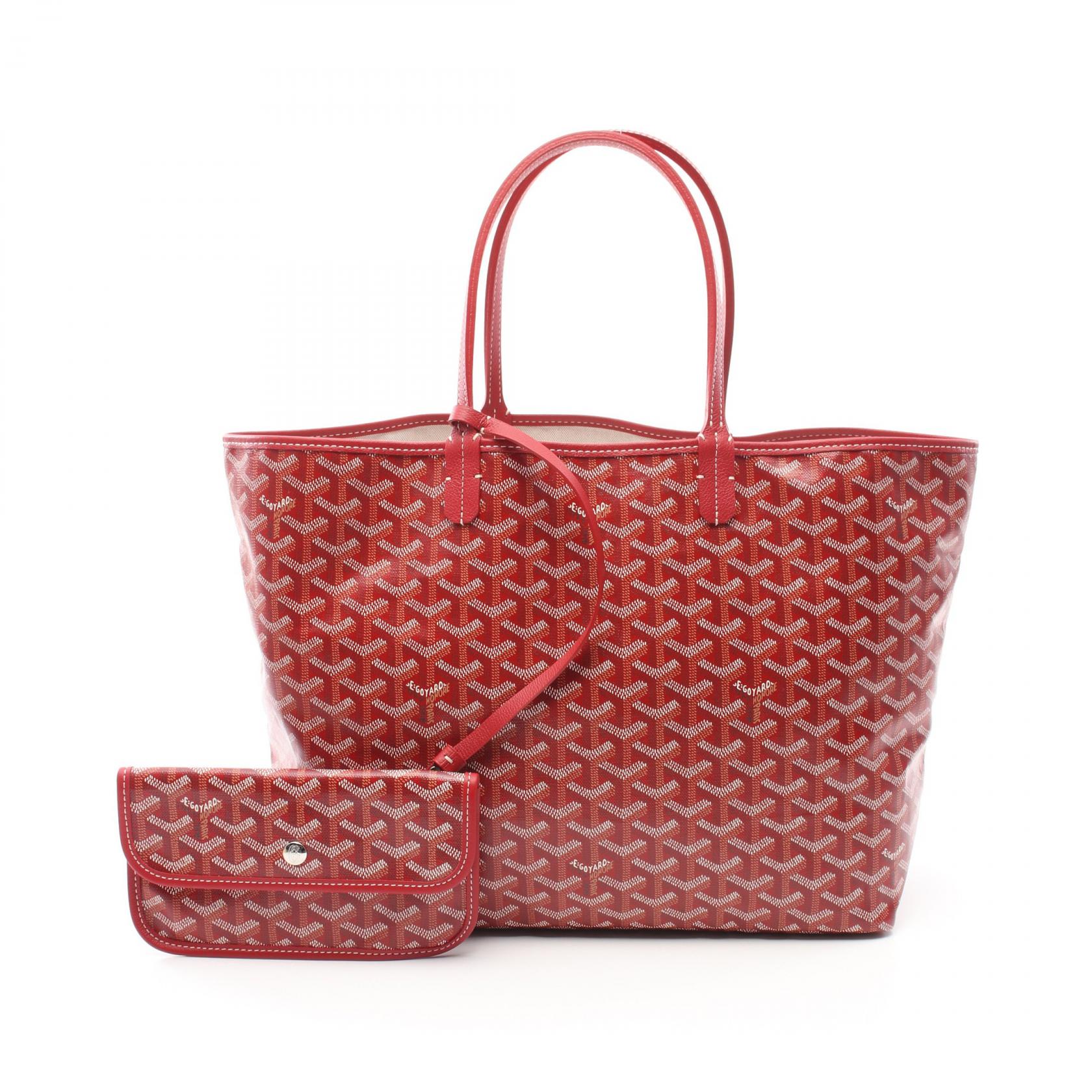 Goyard St. Louis PM Tote Bag PVC Canvas Leather