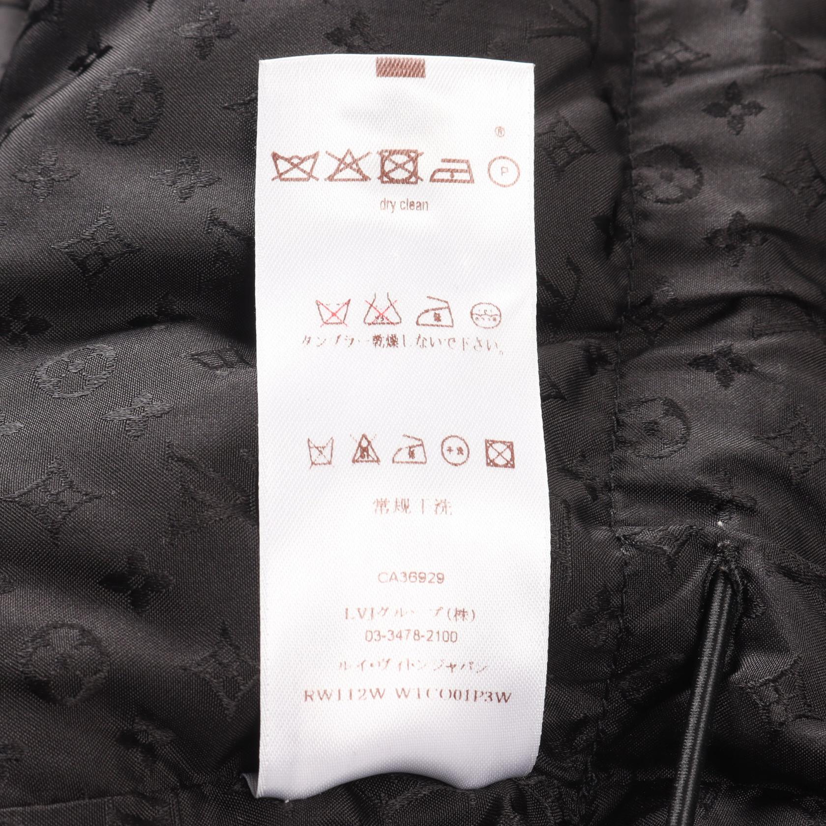 Louis Vuitton Nylon Down Jacket Black