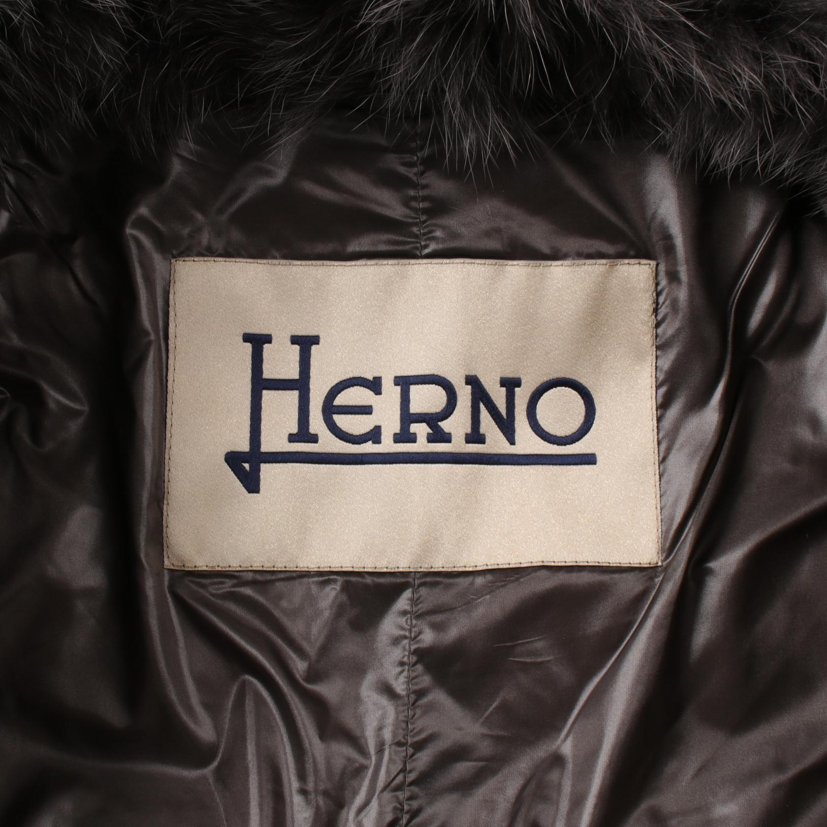 Herno Down Jacket Cashmere Silk Gray