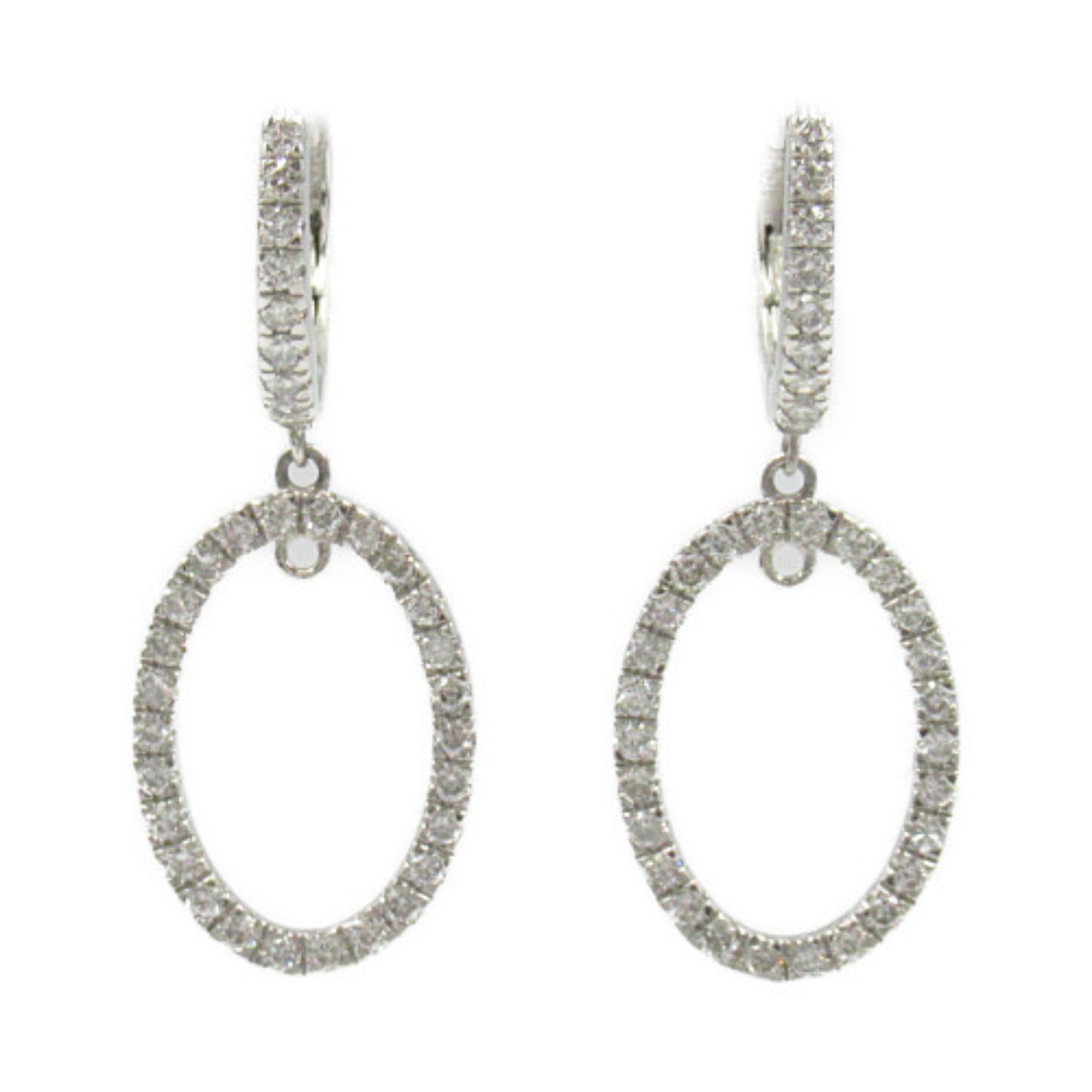 Platinum Pt900 Diamond Earrings Jewelry