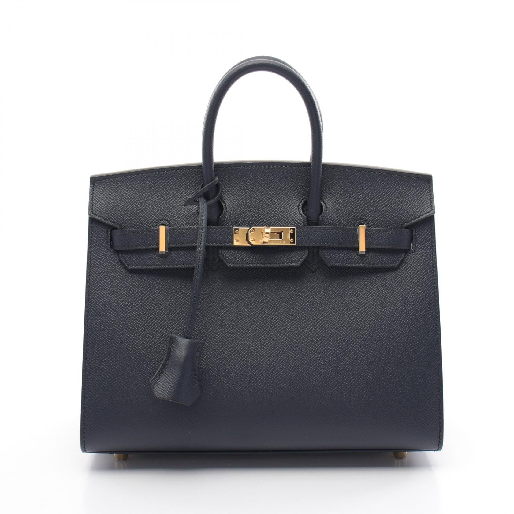 Hermes Birkin 25 Handbag Navy