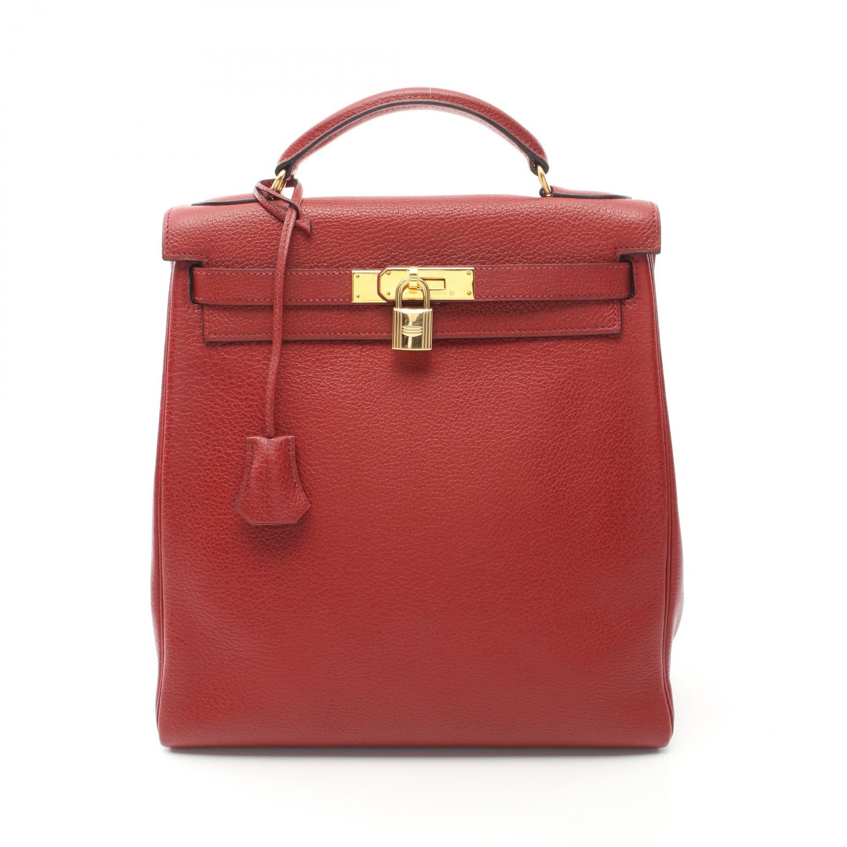 Hermes Kelly Ado GM Backpack Red