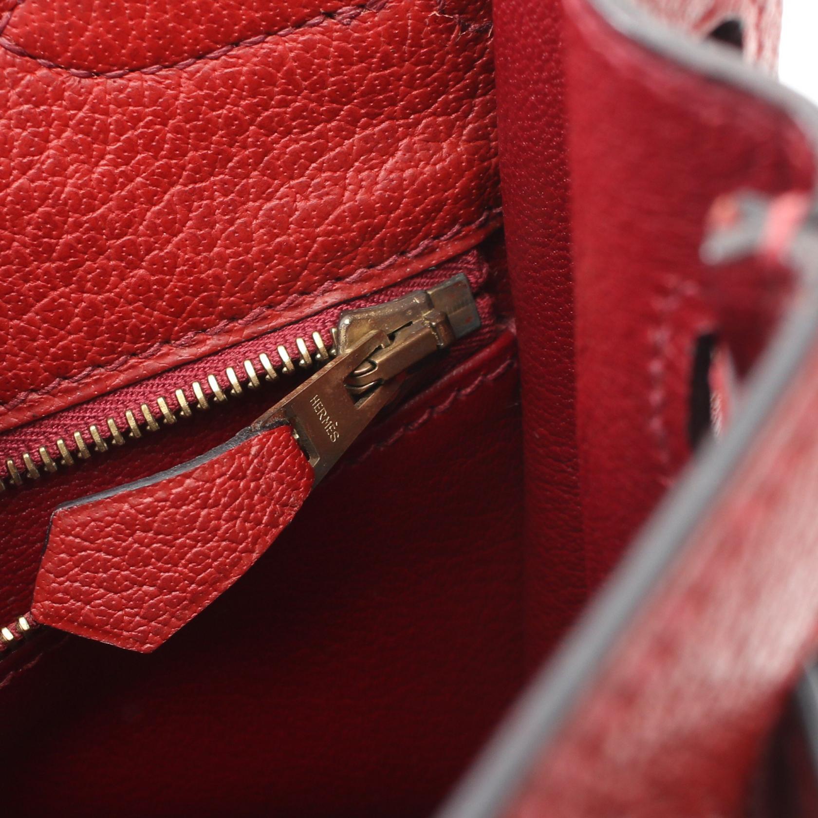 Hermes Kelly Ado GM Backpack Red