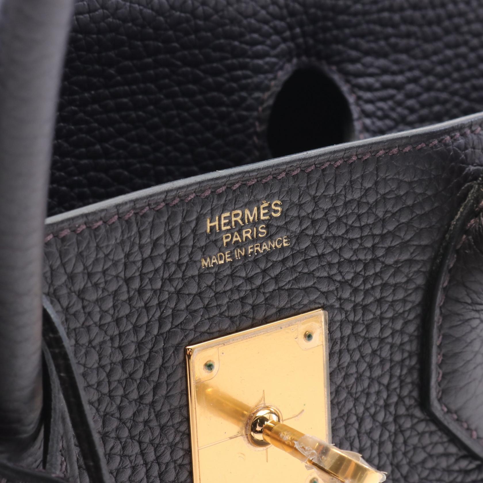 Hermes Birkin 30 Togo Handbag Purple