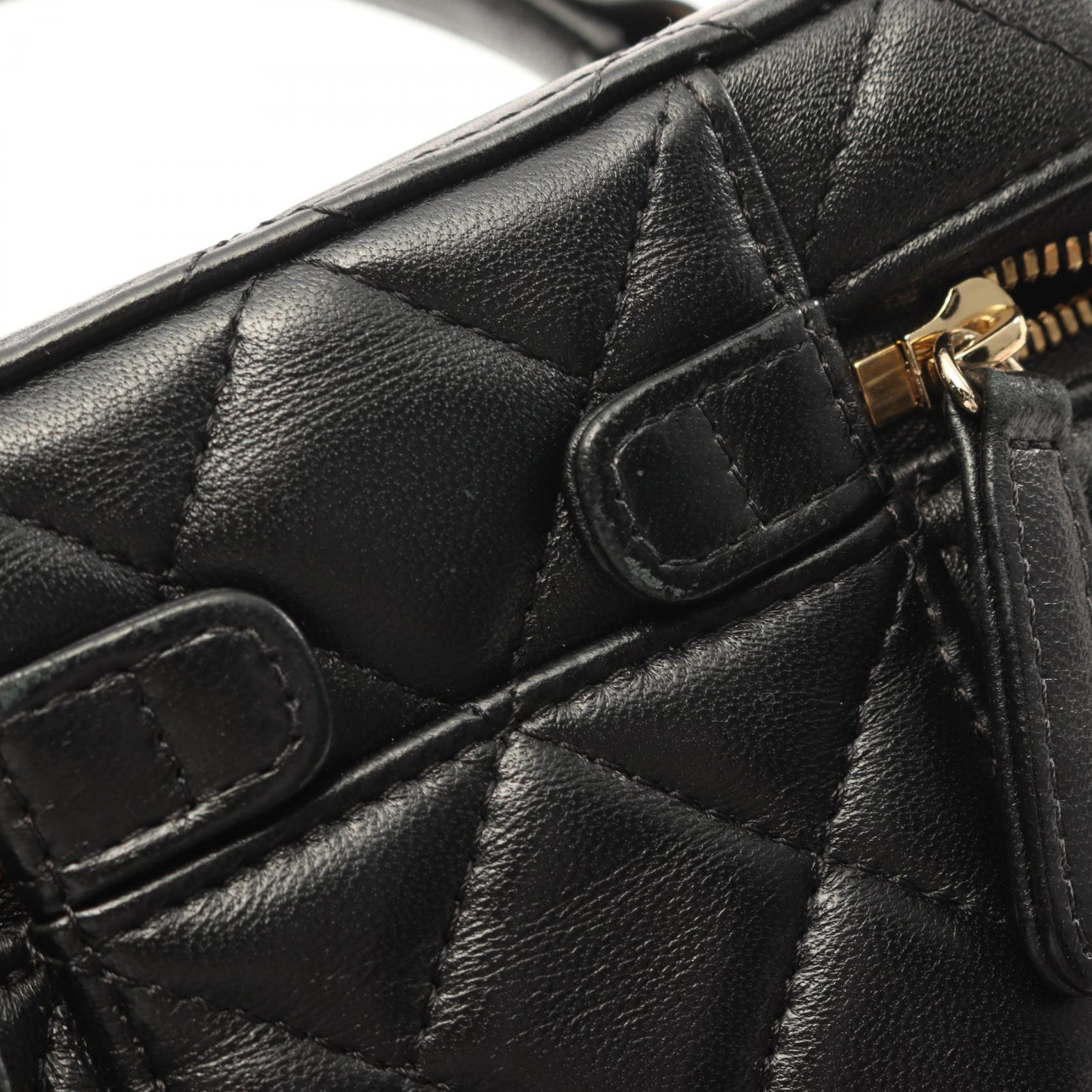 Chanel Lambskin Matelasse Shoulder Bag Black