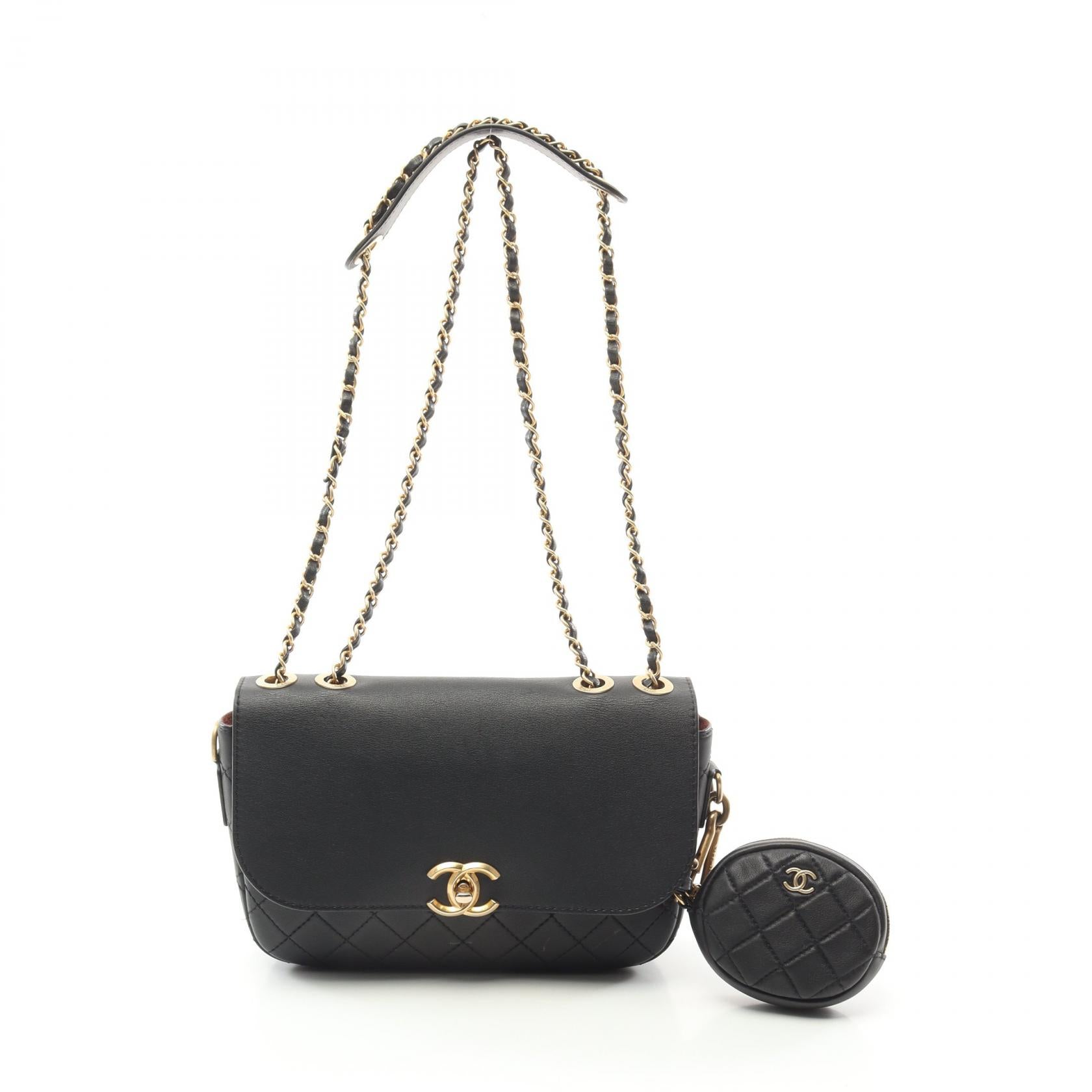 Chanel Matelasse Leather Shoulder Bag AS1096