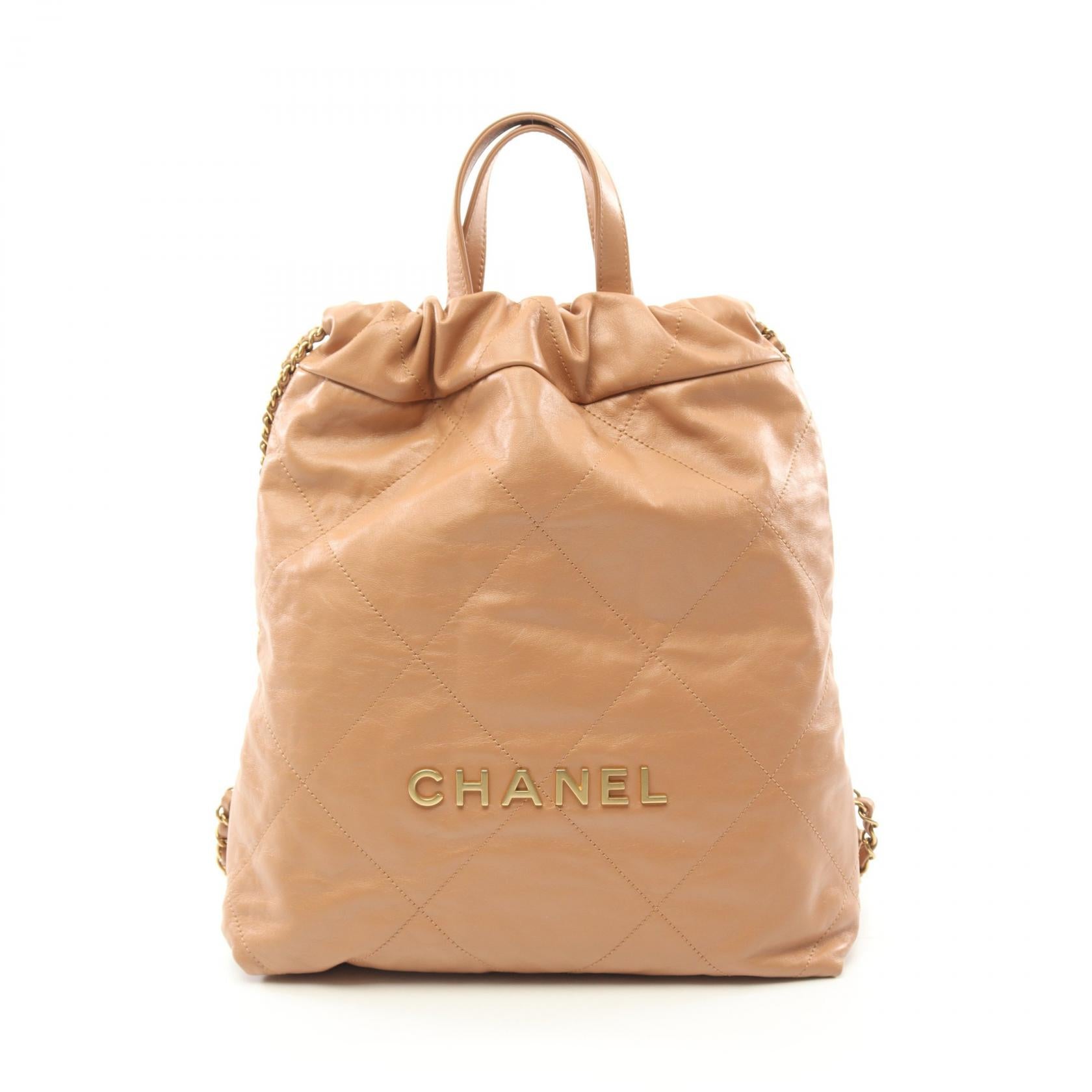 Chanel Leather Backpack AS3859