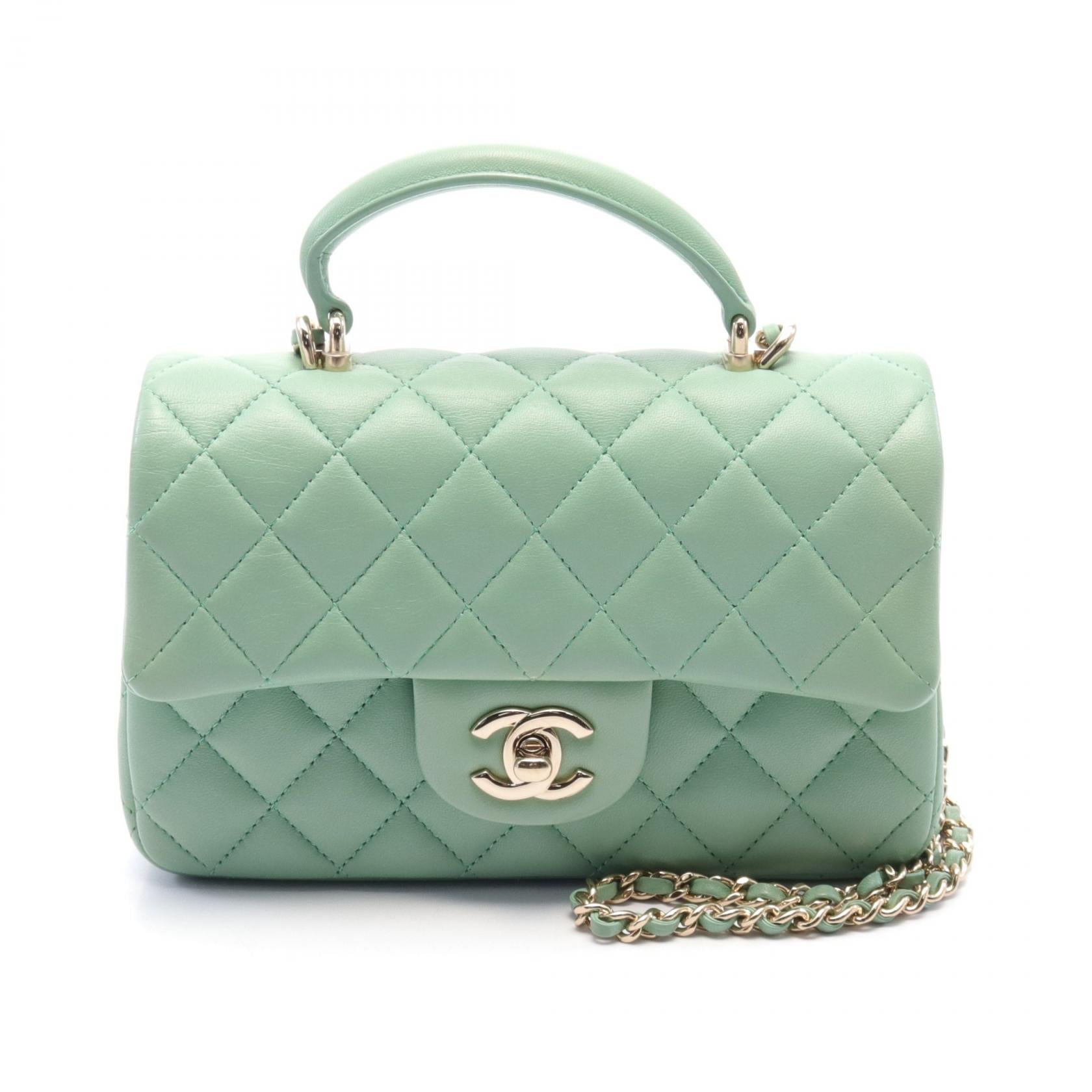 Chanel Lambskin Matelasse Mini Flap Shoulder Bag