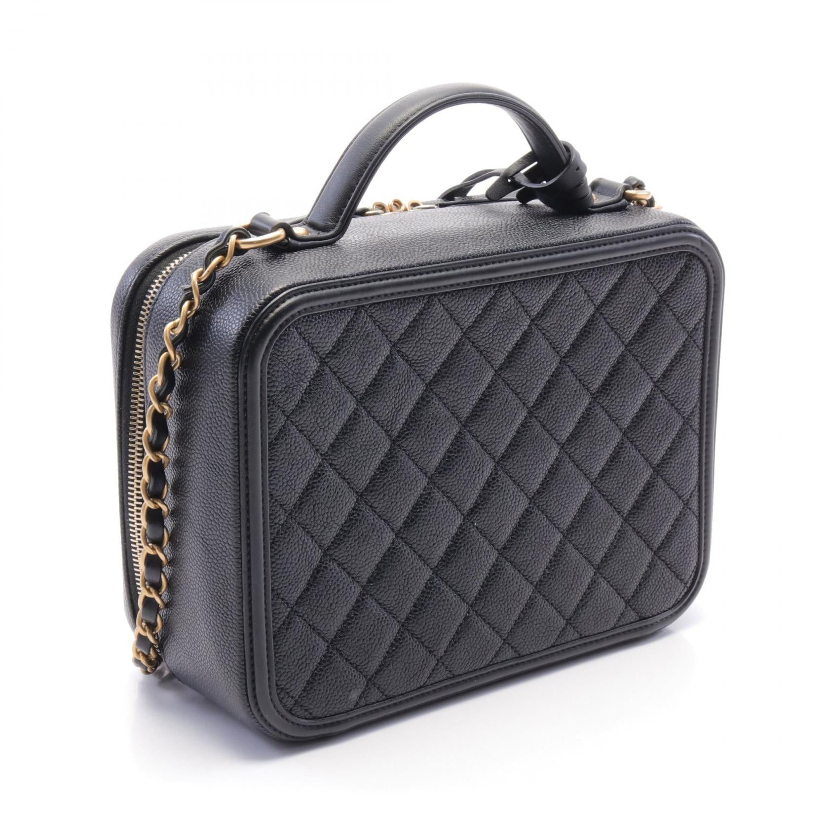 Chanel CC Filigree Matelasse Vanity Shoulder Bag