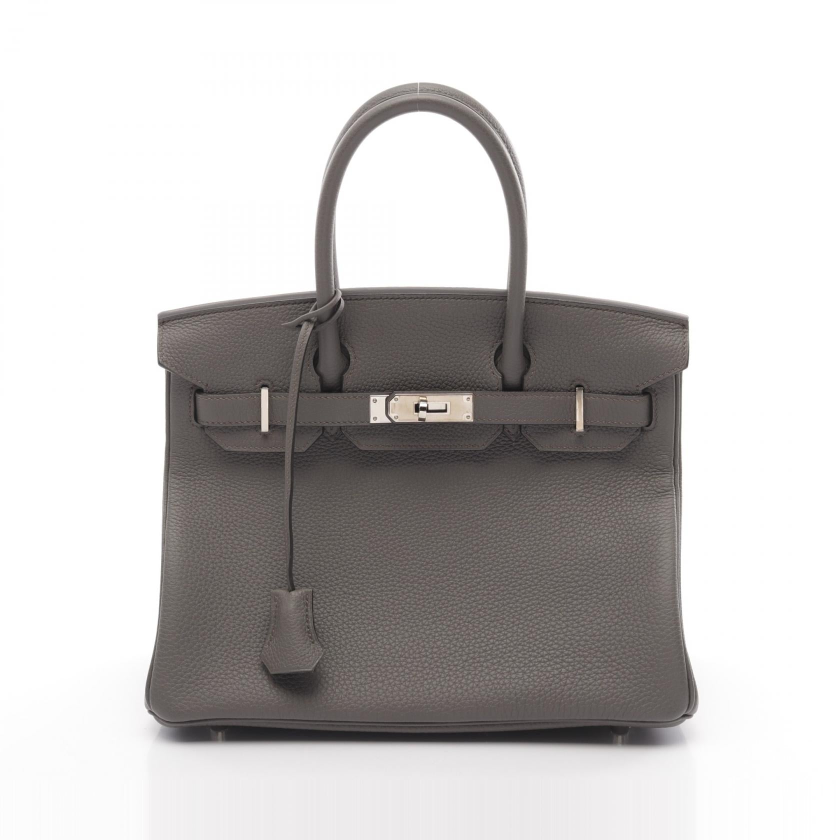 Hermes Birkin 30 Etain Handbag Gray