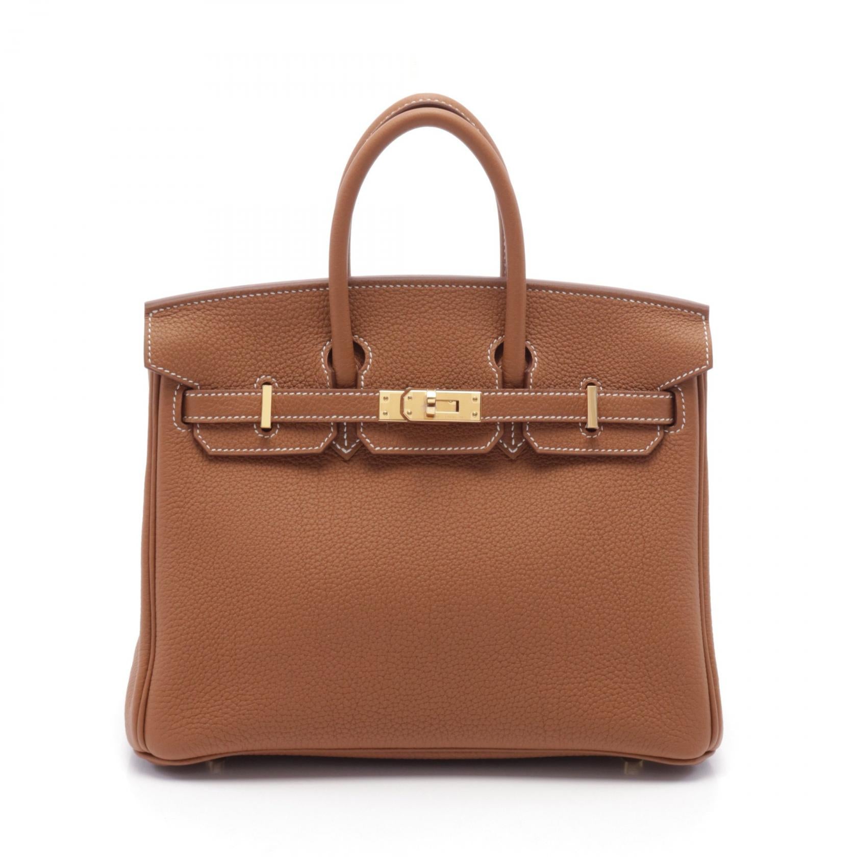 Hermes Birkin 25 Togo Handbag Brown