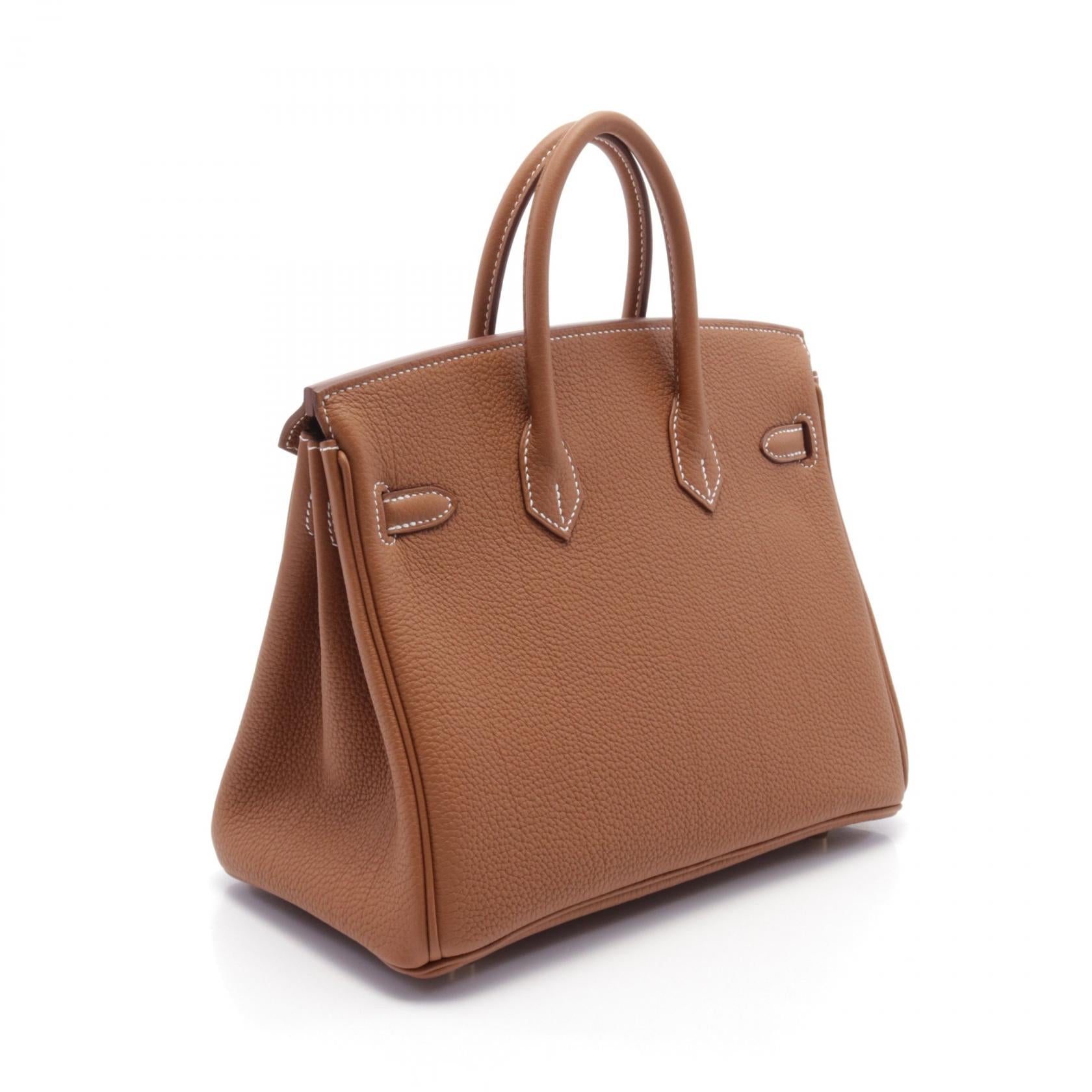 Hermes Birkin 25 Togo Handbag Brown