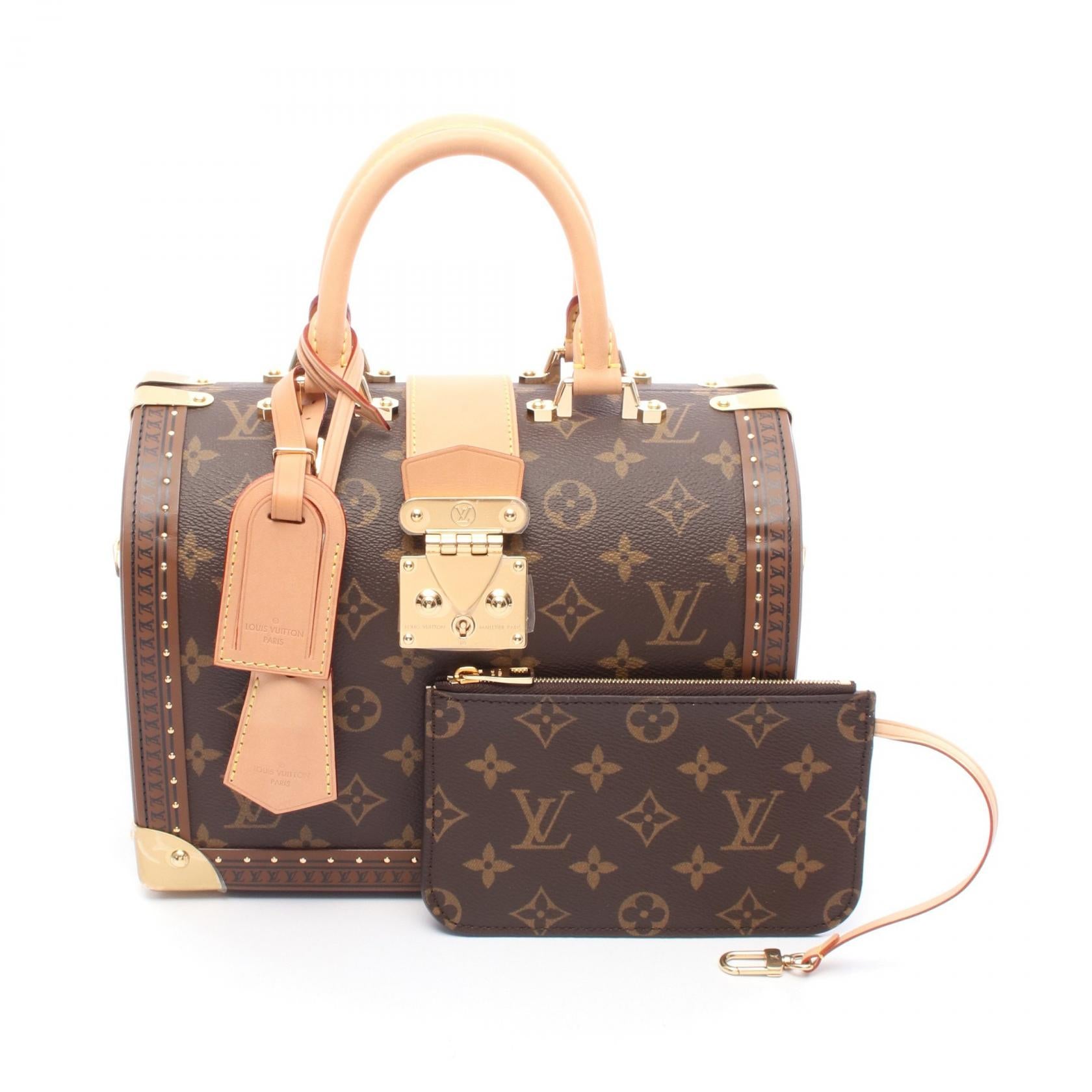Louis Vuitton Speedy Trunk Monogram Handbag
