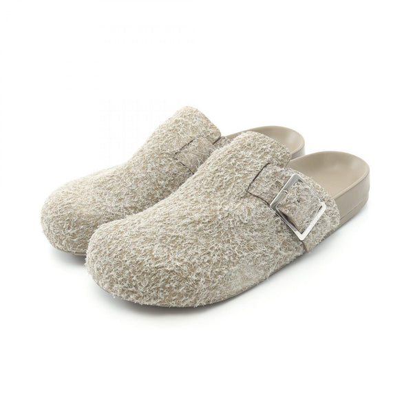 Loewe Ease Brushed Suede Mules Sandals