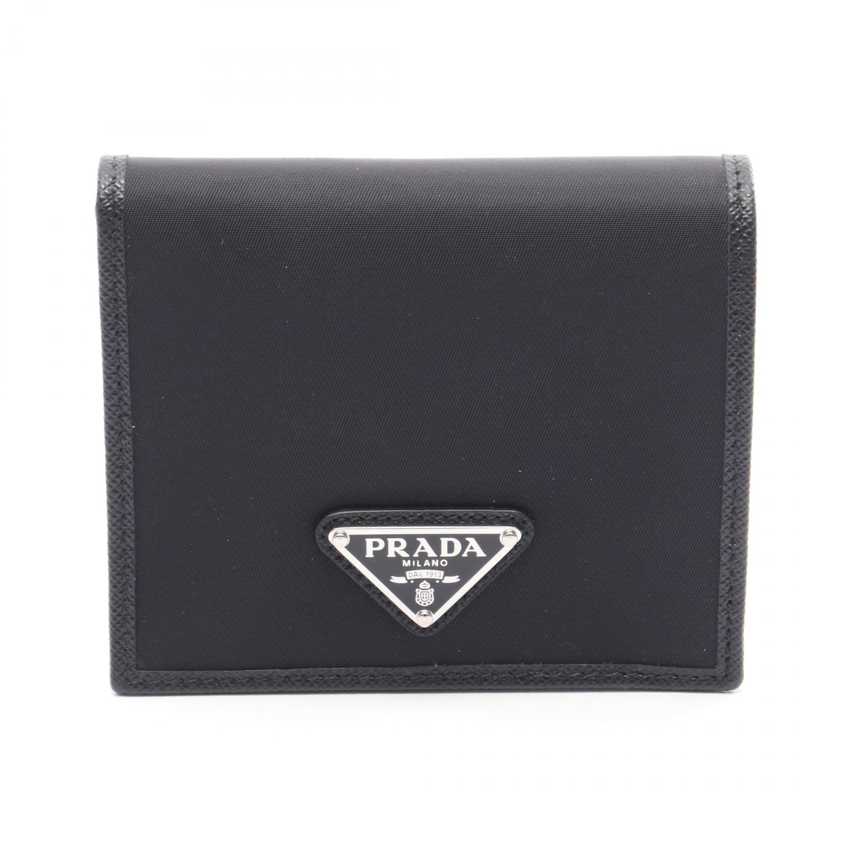 PRADA Nylon Leather Wallet