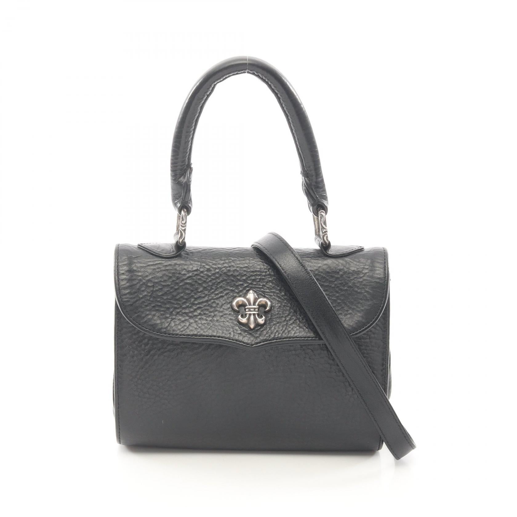 Chrome Hearts Dog Adams Leather 2way Bag