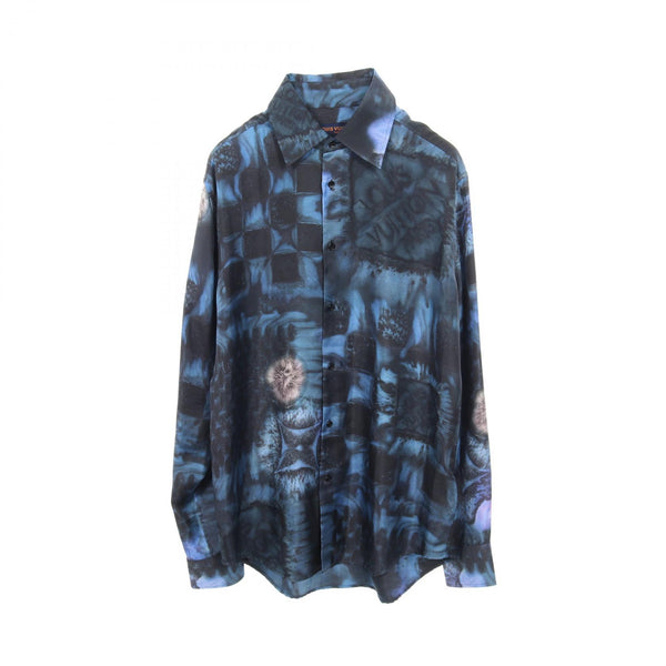 Louis Vuitton Salt Print Damier Silk Top