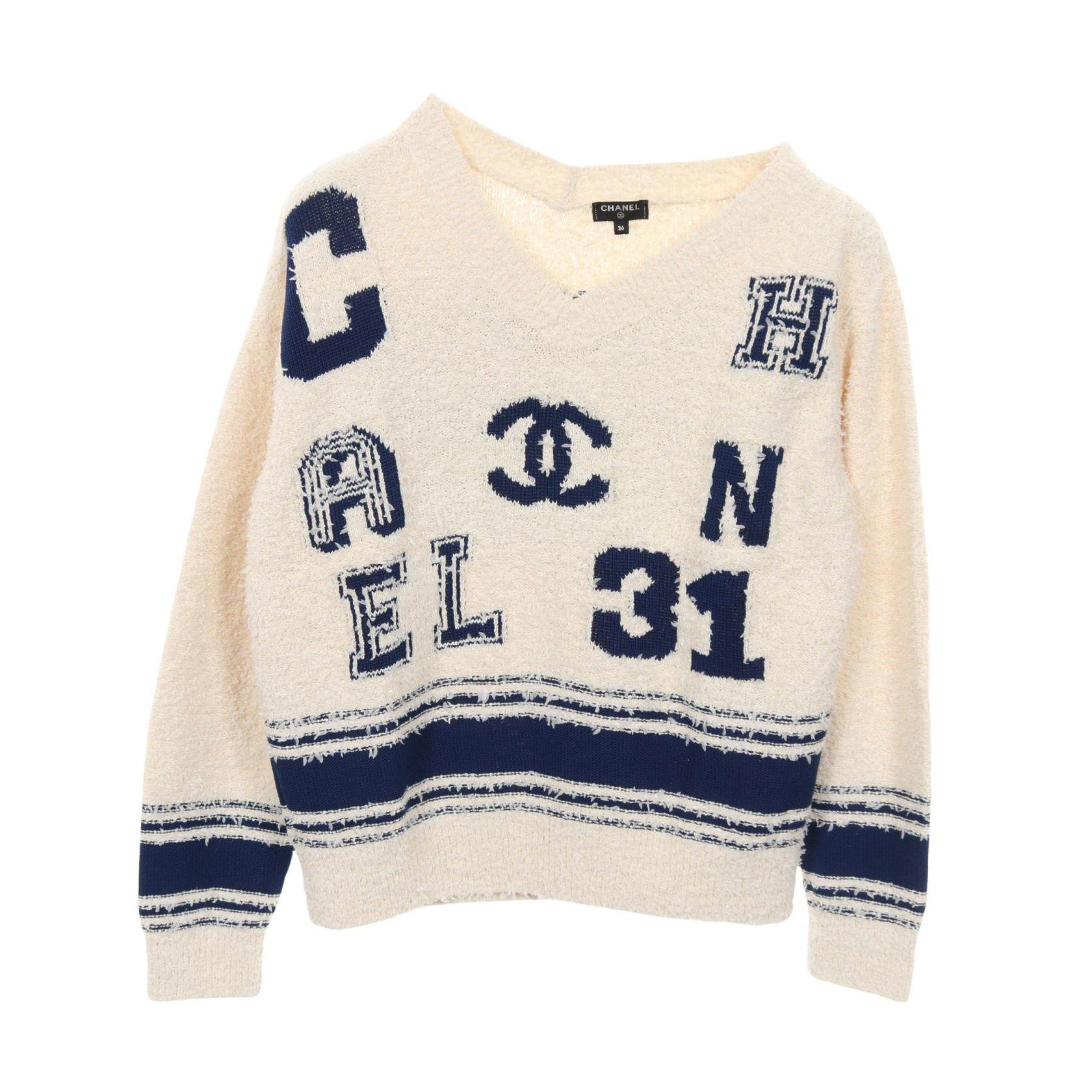 Chanel DEAUVILLE BIARRITZ VENISE Cotton Silk Nylon Knit Top