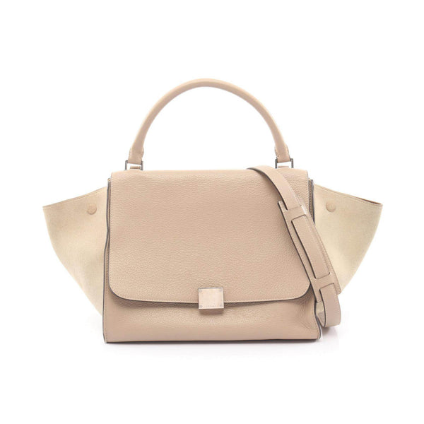 CELINE Trapeze Medium Leather Suede Handbag