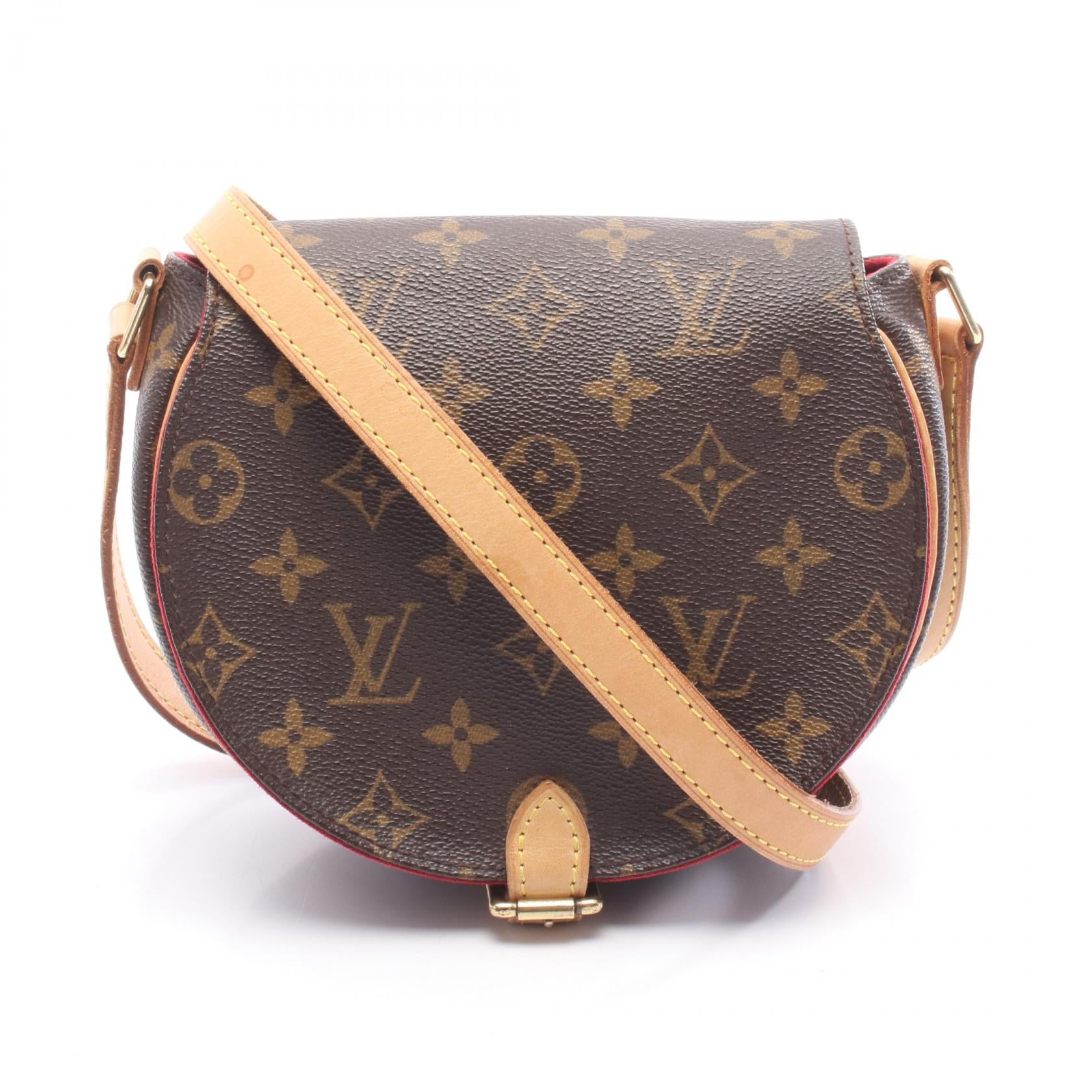 Louis Vuitton Tambourin Monogram Coated Canvas Leather Shoulder Bag