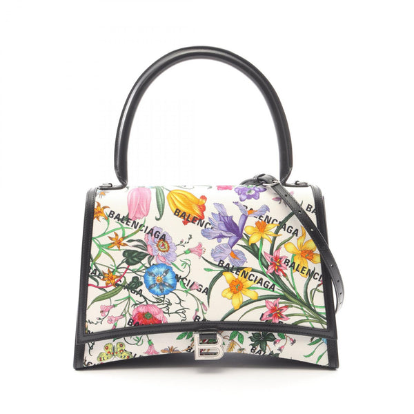 Gucci Balenciaga The Hacker Project Flora PVC Coated Canvas Leather Handbag