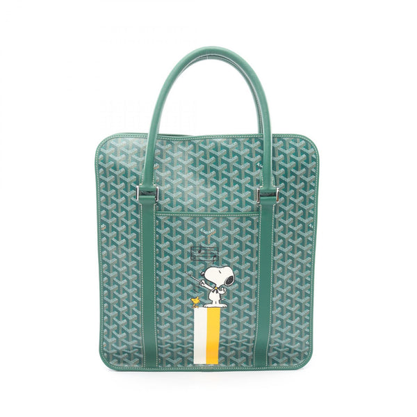 Goyard Bourgogne PVC Coated Canvas Leather Tote Bag