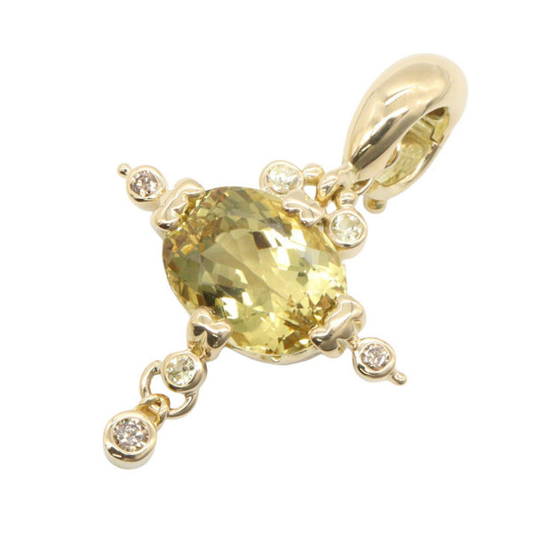JEWELRY Yellow Beryl Au750 Pendant