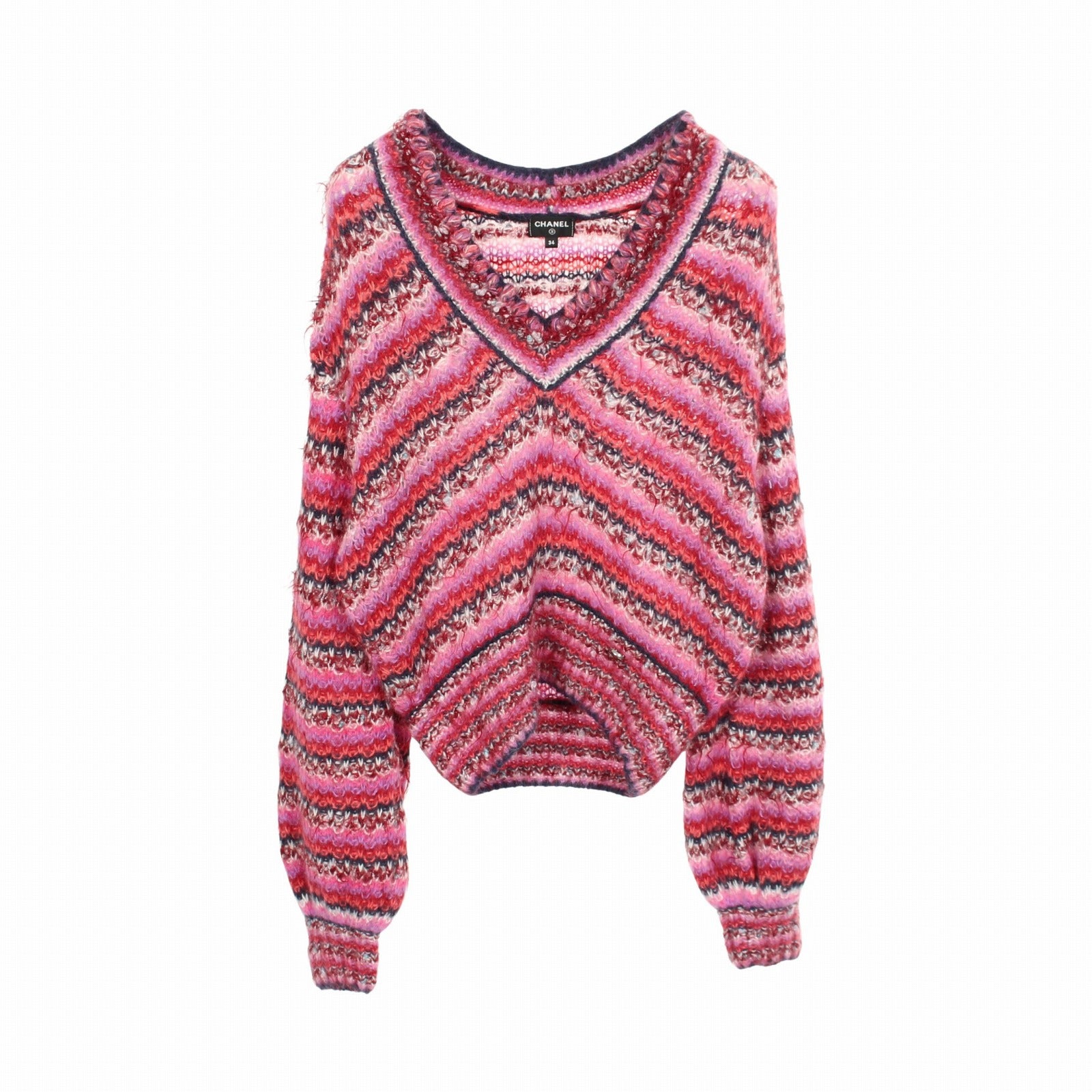 Chanel Silk Alpaca Nylon Knit Top