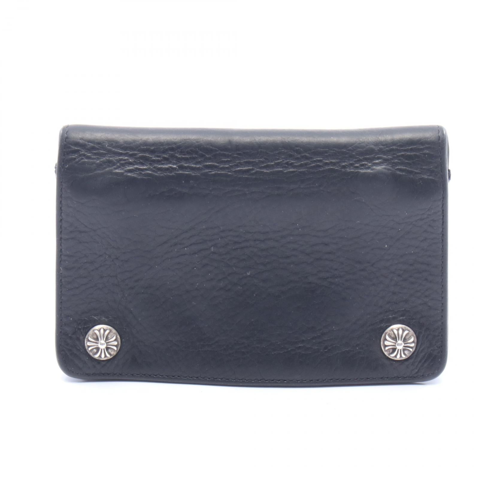 Chrome Hearts 2ZIP Leather Wallet
