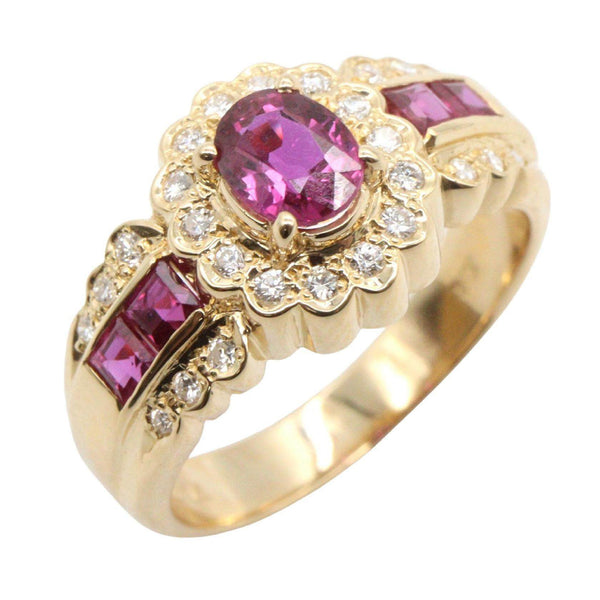 JEWELRY Au750 Ruby Diamond Ring
