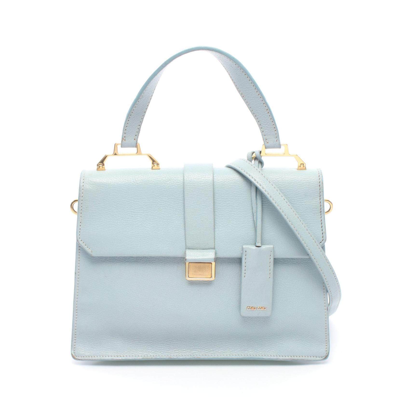 Miu Miu MADRAS Leather 2way Handbag
