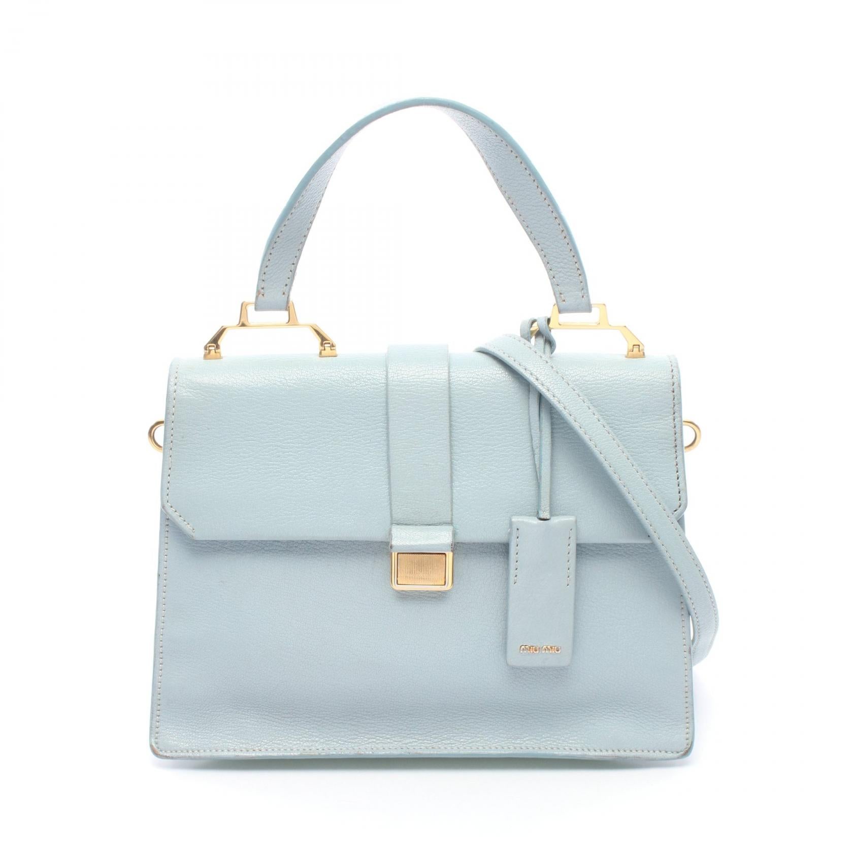 Miu Miu MADRAS Leather 2way Handbag