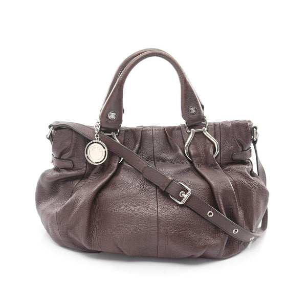 CELINE Pillow Small Leather 2way Shoulder Bag