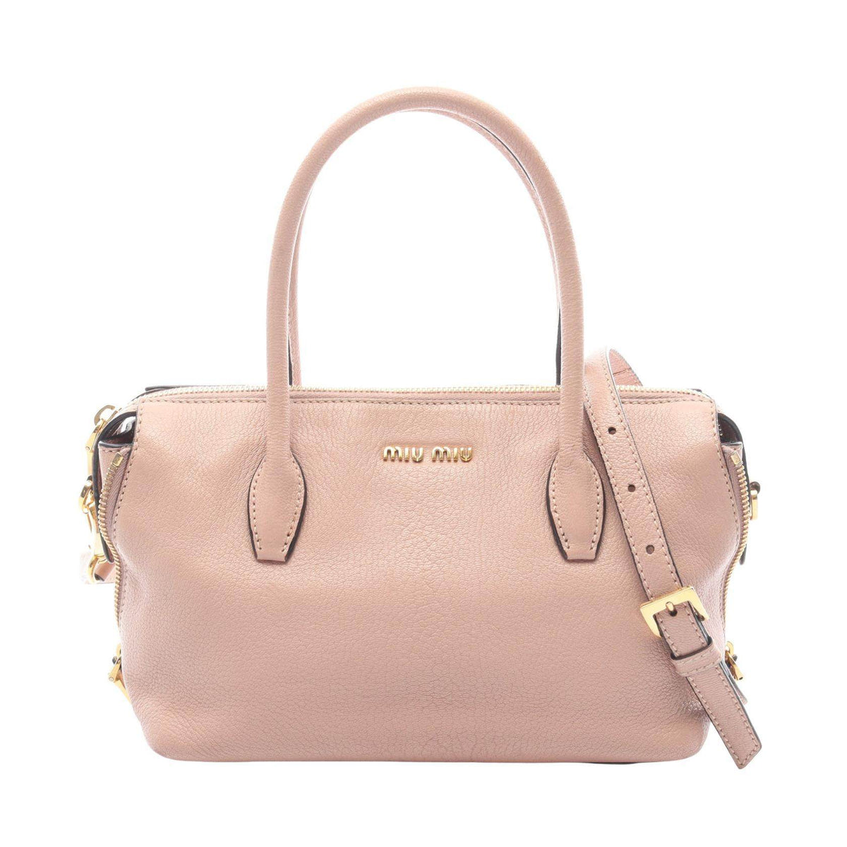Miu Miu MADRAS leather 2way handbag