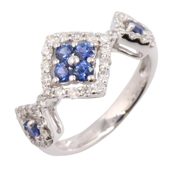 Au750 Sapphire Diamond Ring